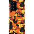 Orange Camo Galaxy Cases