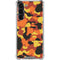 Orange Camo Galaxy S24 FE Clear Case