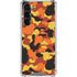 Orange Camo Galaxy S24 FE Clear Case