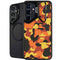 Orange Camo Galaxy S25 Kickstand Case