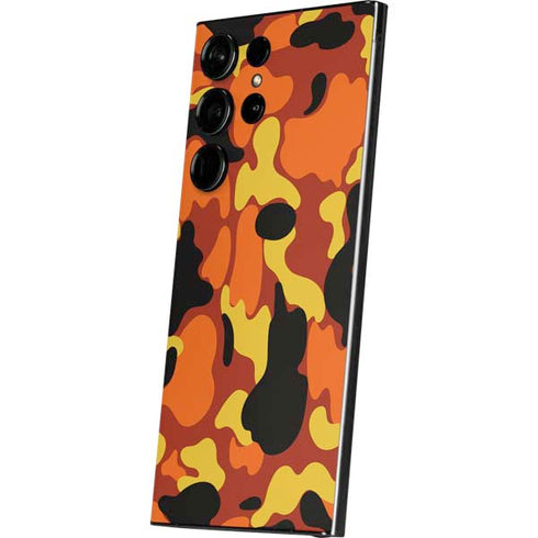 Orange Camo Galaxy S24 Ultra Skin