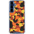 Orange Camo Galaxy S25 Clear Case