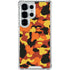 Orange Camo Galaxy S25 Ultra Clear Case