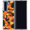 Orange Camo Galaxy Z Fold6 Clear Case