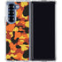 Orange Camo Galaxy Z Fold6 Clear Case