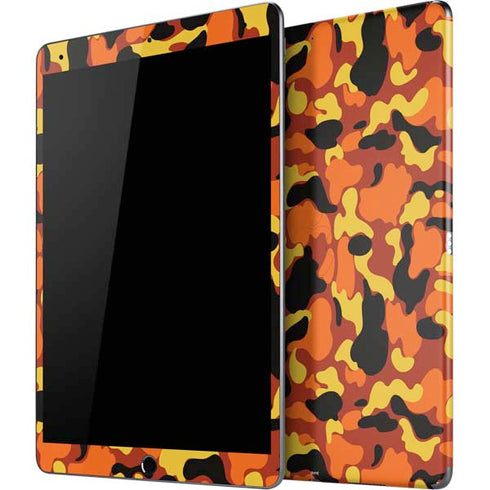 Orange Camo iPad Skins