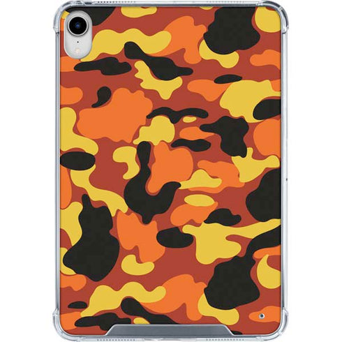 Orange Camo iPad 11th Gen (2025) Clear Case
