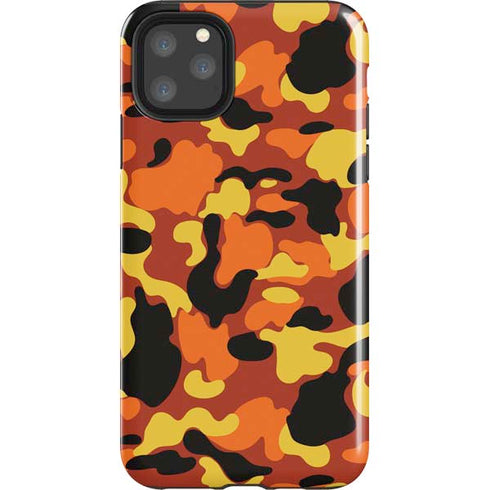 Orange Camo iPhone Cases