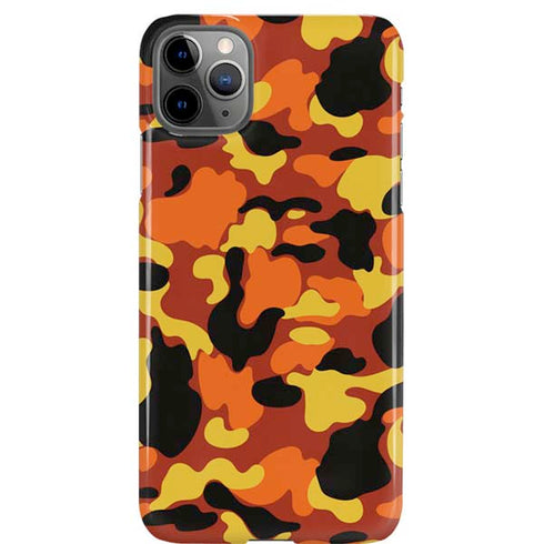 Orange Camo iPhone Cases
