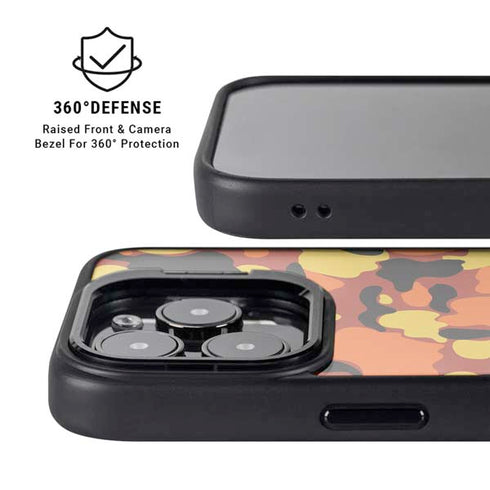 Orange Camo iPhone 13 Pro Kickstand Case