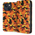 Orange Camo iPhone 15 Folio Case