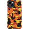 Orange Camo iPhone 15 Impact Case
