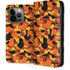 Orange Camo iPhone 15 Pro Folio Case