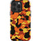Orange Camo iPhone 15 Pro Impact Case