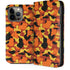 Orange Camo iPhone 15 Pro Max Folio Case