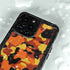 Orange Camo iPhone 15 Pro Waterproof Case