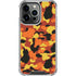 Orange Camo iPhone 16 Pro Clear Case
