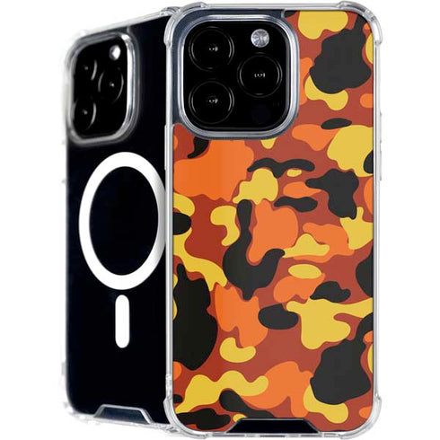 Orange Camo iPhone 16 Pro MagSafe Case