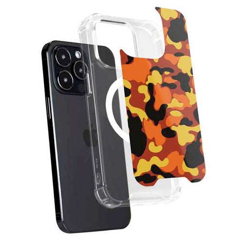 Orange Camo iPhone 16 Pro MagSafe Case