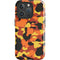 Orange Camo iPhone 16 Pro Max Impact Case
