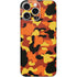 Orange Camo iPhone 16 Pro Max Skin