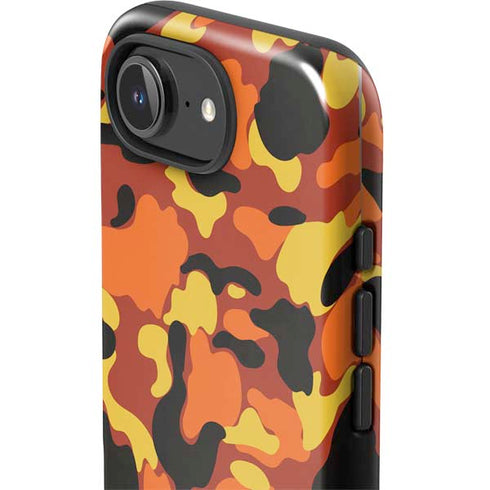 Orange Camo iPhone 16e Impact Case