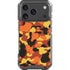 Orange Camo iPhone 18 Pro Clear Case