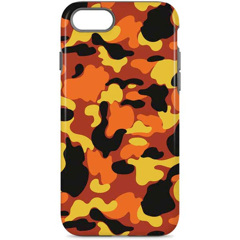 Orange Camo iPhone Cases