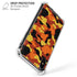 Orange Camo iPhone X/XS Clear Case