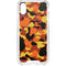 Orange Camo iPhone XS Clear Case
