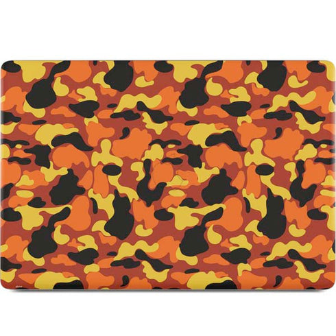 Orange Camo MacBook Skins
