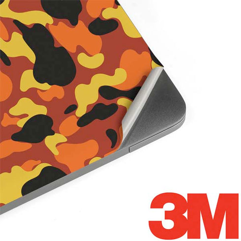 Orange Camo MacBook Skins