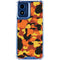 Orange Camo Moto G 5G (2024) Clear Case