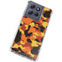 Orange Camo Moto G Power 5G (2025) Clear Case