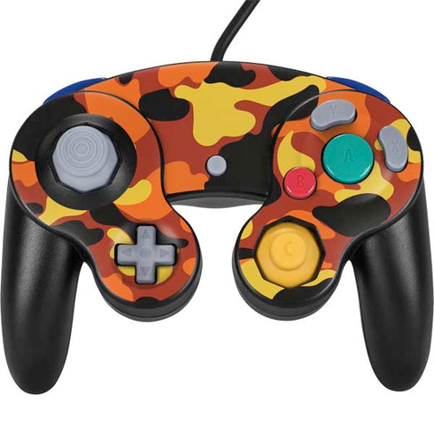 Orange Camo Nintendo Skins