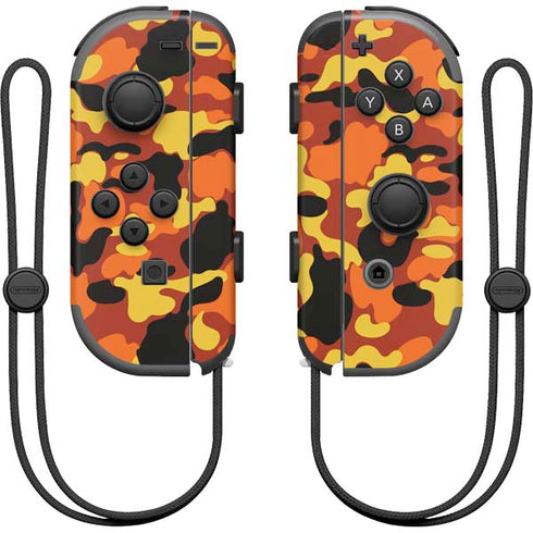 Orange Camo Nintendo Skins