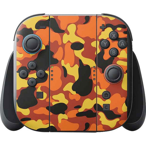 Orange Camo Nintendo Switch 2 (2025) with Joy-Con Skin