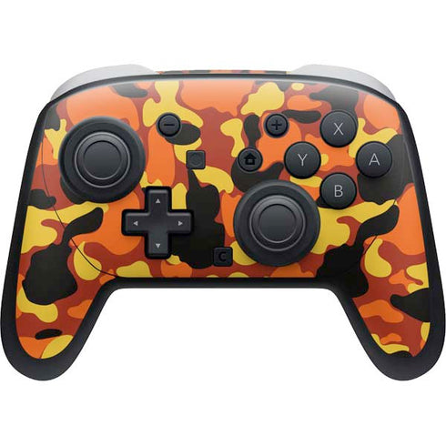 Orange Camo Nintendo Switch 2 (2025) Pro Controller Skin
