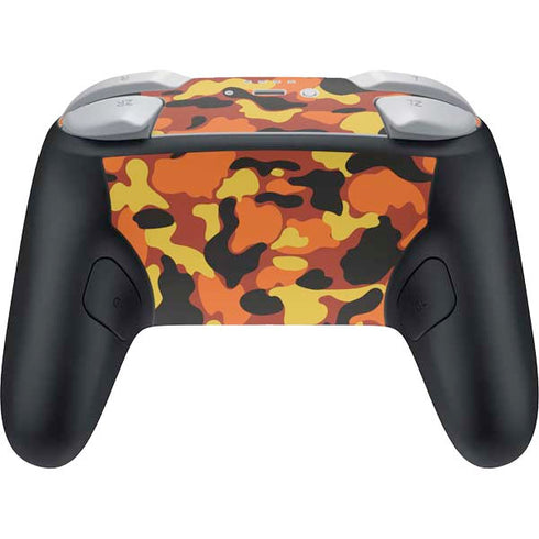 Orange Camo Nintendo Switch 2 (2025) Pro Controller Skin