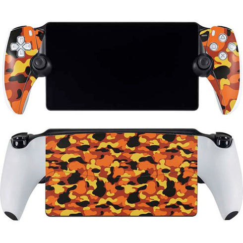 Orange Camo PlayStation PS5 Skins