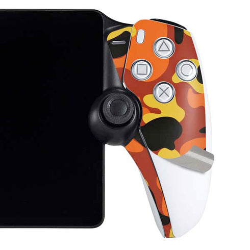 Orange Camo PlayStation Portal Remote Player Skin