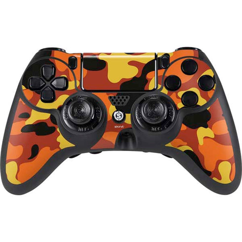 Orange Camo PlayStation PS4 Skins