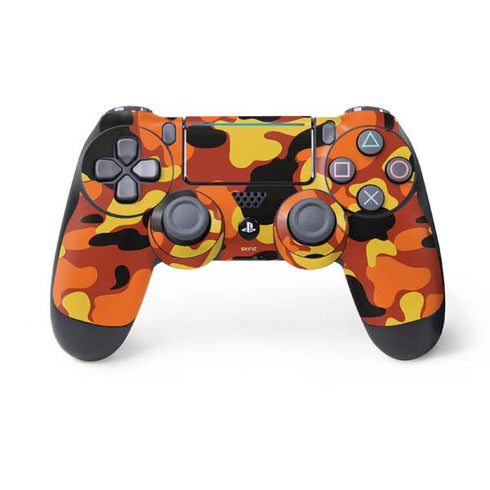 Orange Camo PlayStation PS4 Skins