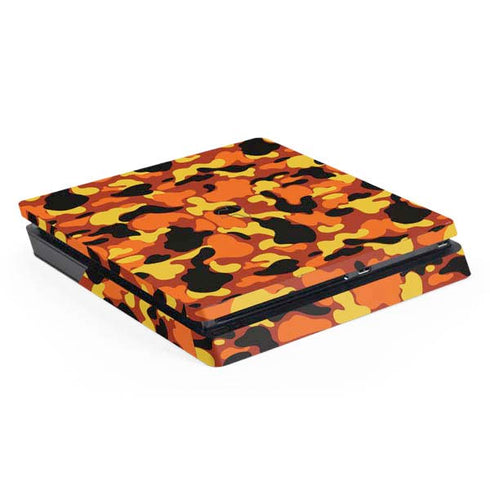Orange Camo PlayStation PS4 Skins