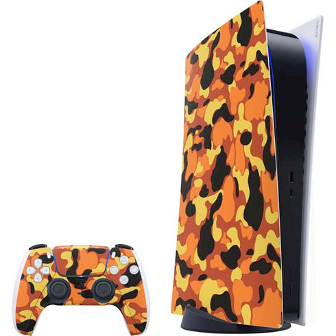 Orange Camo PlayStation PS5 Skins