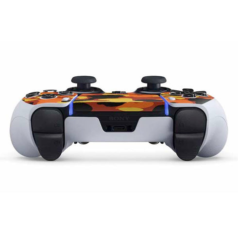 Orange Camo PS5 DualSense Edge Pro Controller Skin