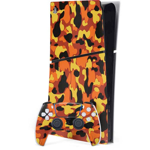 Orange Camo PlayStation PS5 Skins