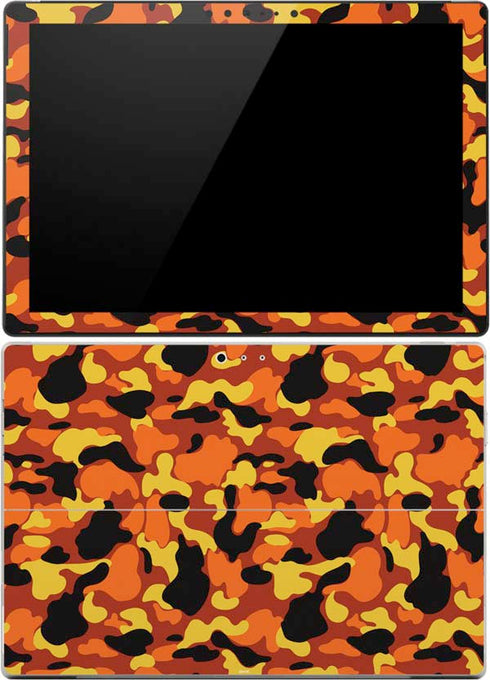 Orange Camo Surface Pro (2017) Skin