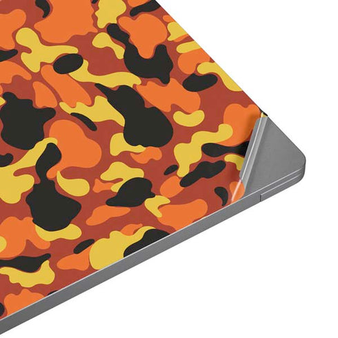 Orange Camo Laptop Skins