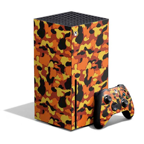 Orange Camo Xbox Series X Skins
